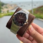V Factory Omega Constellation 41mm 8900/8901 Movement Two-tone Rose Gold Strap Red Dial Watch with Date Window